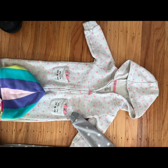 Baby girl one piece coveralls set. - Picture 2 of 7